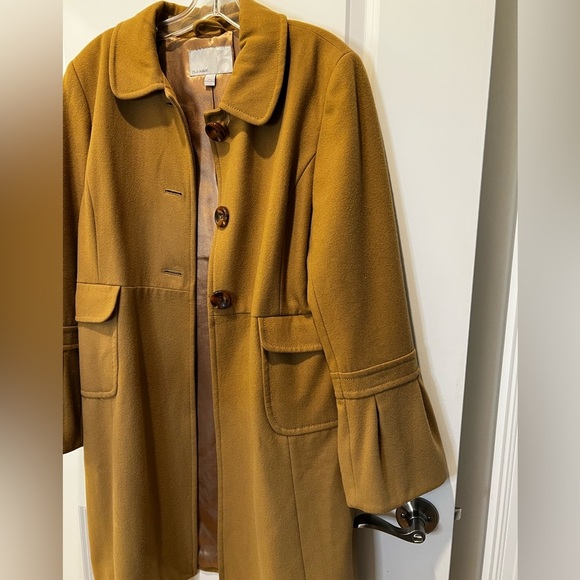 Old Navy Women’s Tan Peacoat Size Large - Picture 3 of 10